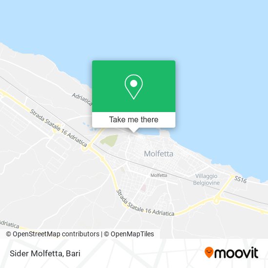 Sider Molfetta map