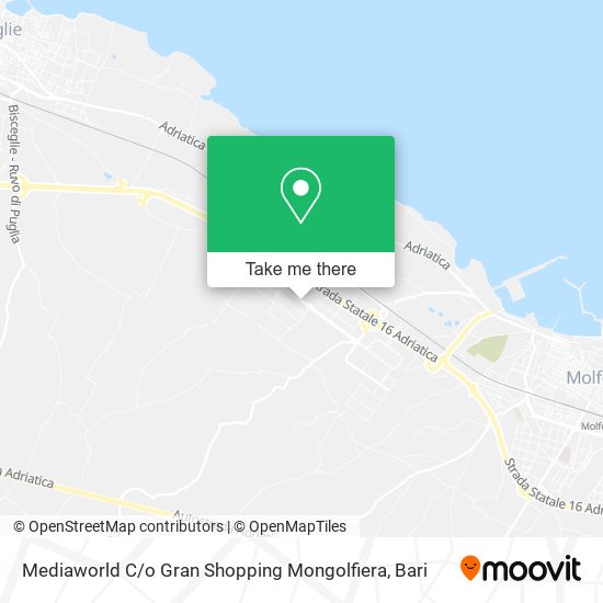 Mediaworld C / o Gran Shopping Mongolfiera map