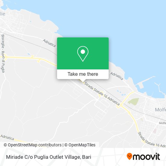 Miriade C / o Puglia Outlet Village map