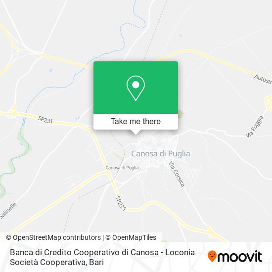 Banca di Credito Cooperativo di Canosa - Loconia Società Cooperativa map