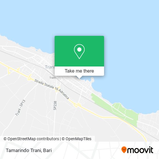 Tamarindo Trani map