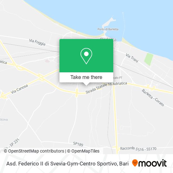 Asd. Federico II di Svevia-Gym-Centro Sportivo map