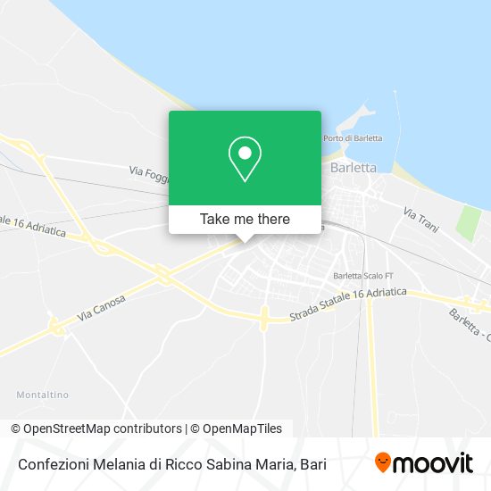 Confezioni Melania di Ricco Sabina Maria map