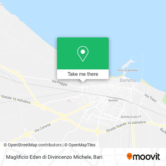 How to get to Maglificio Eden di Divincenzo Michele in Barletta by