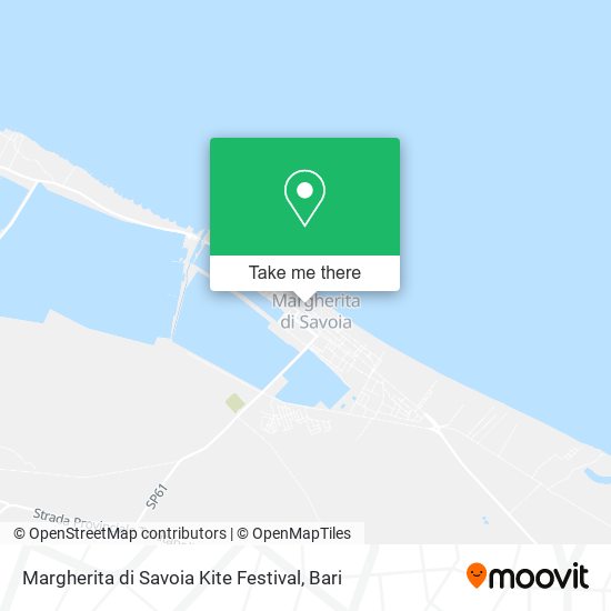 Margherita di Savoia Kite Festival map