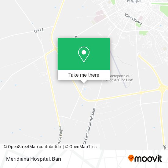 Meridiana Hospital map