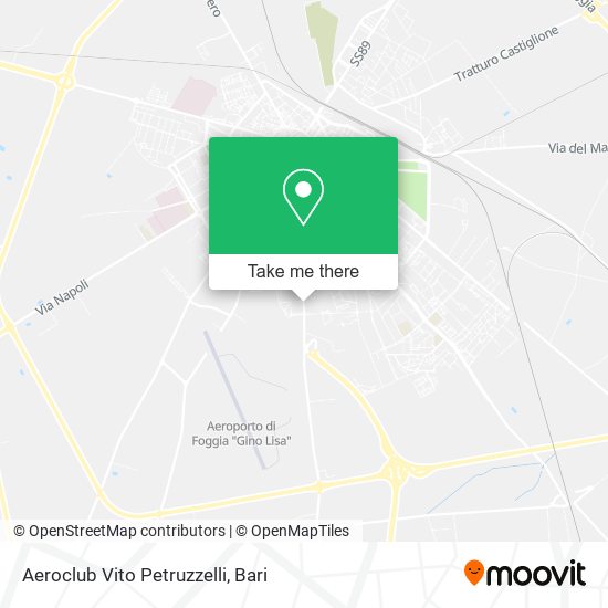 Aeroclub Vito Petruzzelli map