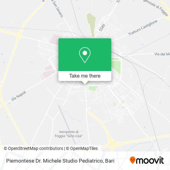 Piemontese Dr. Michele Studio Pediatrico map