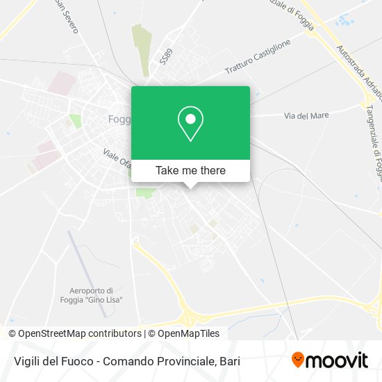 Vigili del Fuoco - Comando Provinciale map