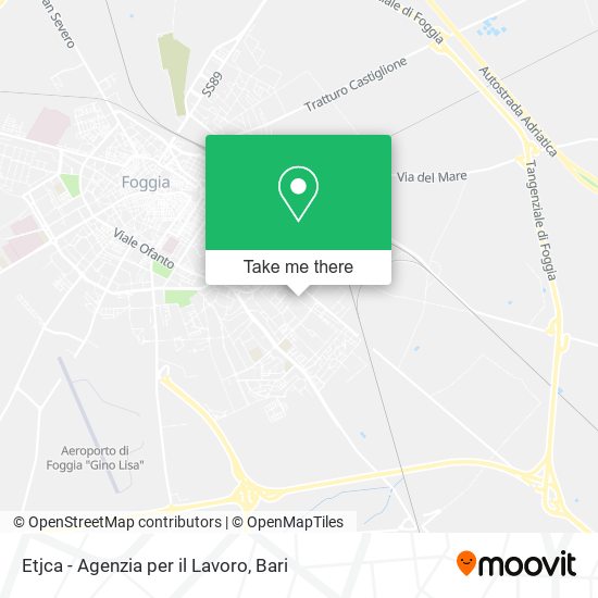 Etjca - Agenzia per il Lavoro map