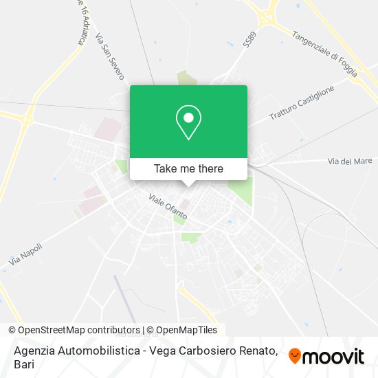Agenzia Automobilistica - Vega Carbosiero Renato map