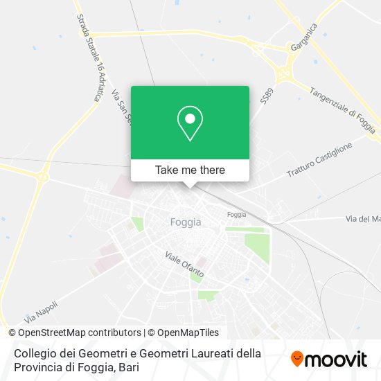 Collegio dei Geometri e Geometri Laureati della Provincia di Foggia map
