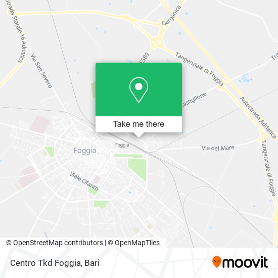 Centro Tkd Foggia map