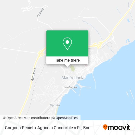 Gargano Pecieta' Agricola Consortile a Rl. map