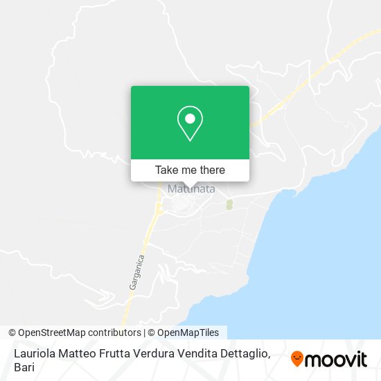 Lauriola Matteo Frutta Verdura Vendita Dettaglio map