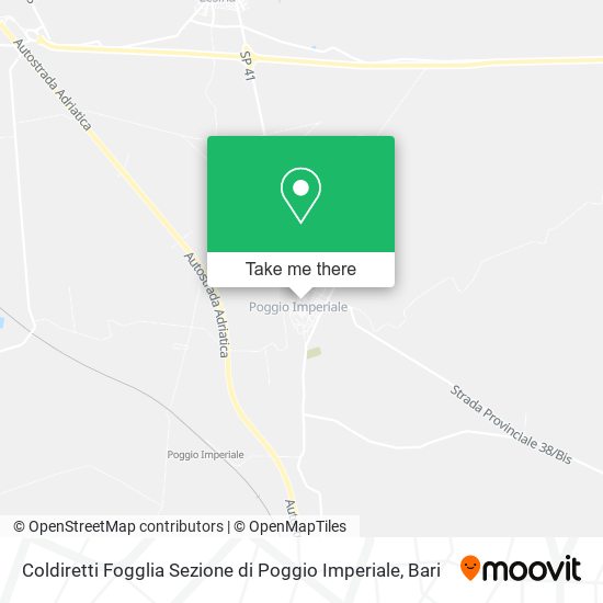 Coldiretti Fogglia Sezione di Poggio Imperiale map