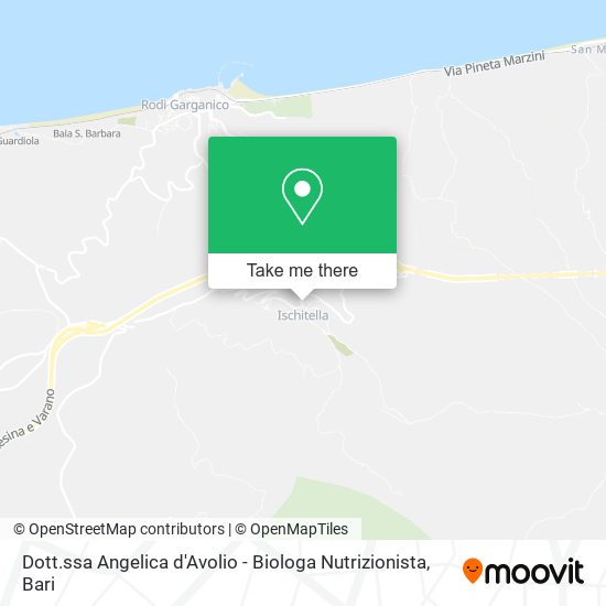 Dott.ssa Angelica d'Avolio - Biologa Nutrizionista map