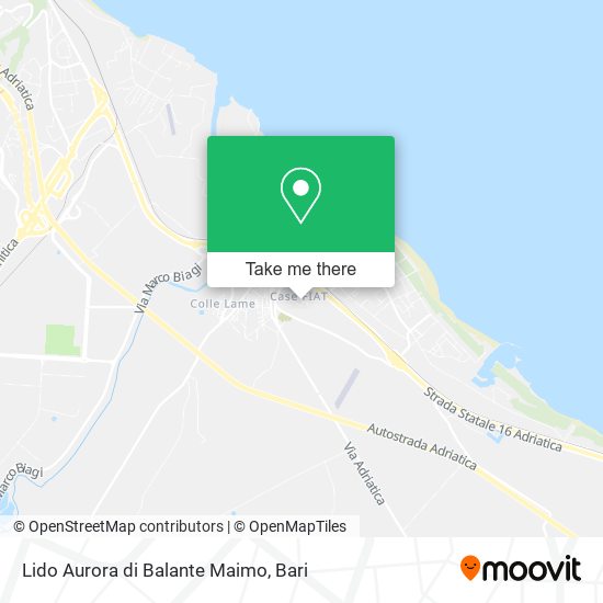 Lido Aurora di Balante Maimo map