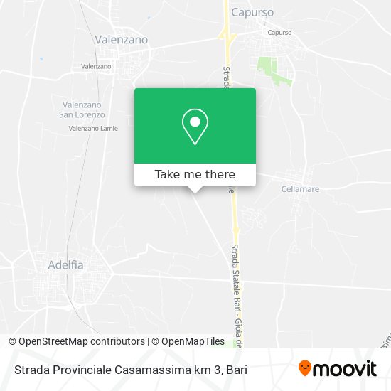 Strada Provinciale Casamassima km 3 map