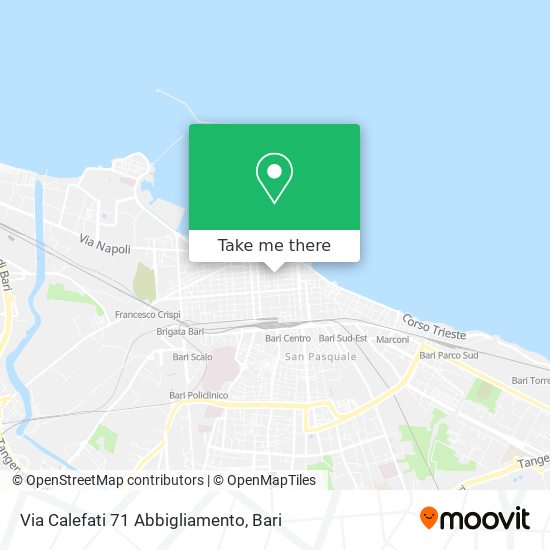 Via Calefati 71 Abbigliamento map