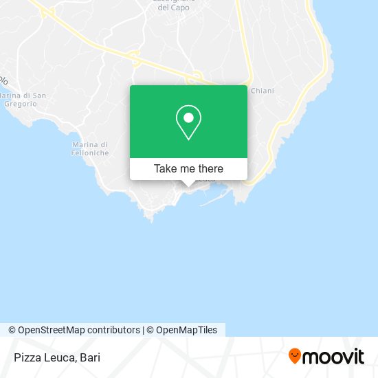Pizza Leuca map