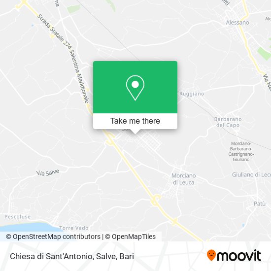 Chiesa di Sant'Antonio, Salve map