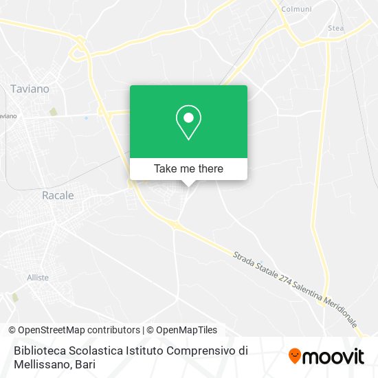 Biblioteca Scolastica Istituto Comprensivo di Mellissano map