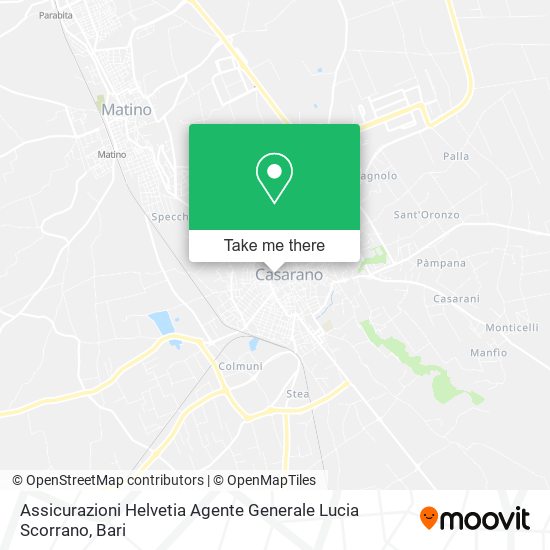 Assicurazioni Helvetia Agente Generale Lucia Scorrano map