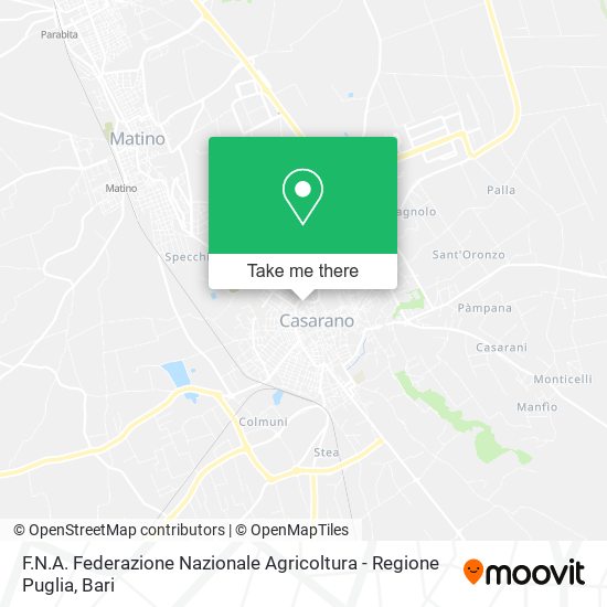 F.N.A. Federazione Nazionale Agricoltura - Regione Puglia map