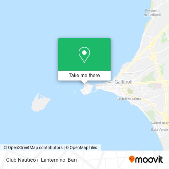 Club Nautico il Lanternino map