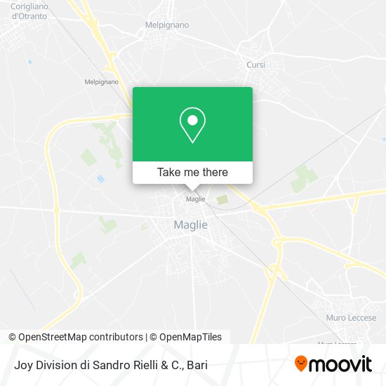 Joy Division di Sandro Rielli & C. map
