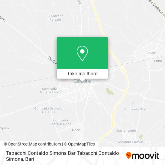Tabacchi Contaldo Simona Bar Tabacchi Contaldo Simona map