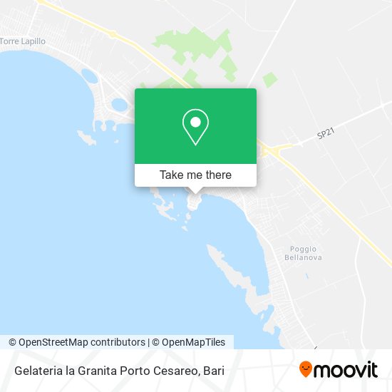 Gelateria la Granita Porto Cesareo map