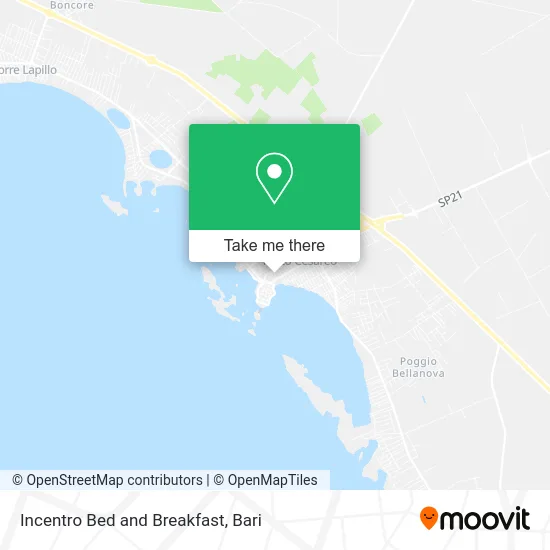 Incentro Bed and Breakfast map