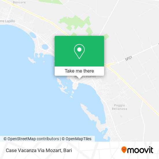 Case Vacanza Via Mozart map