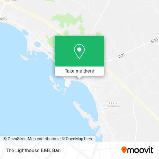 The Lighthouse B&B map