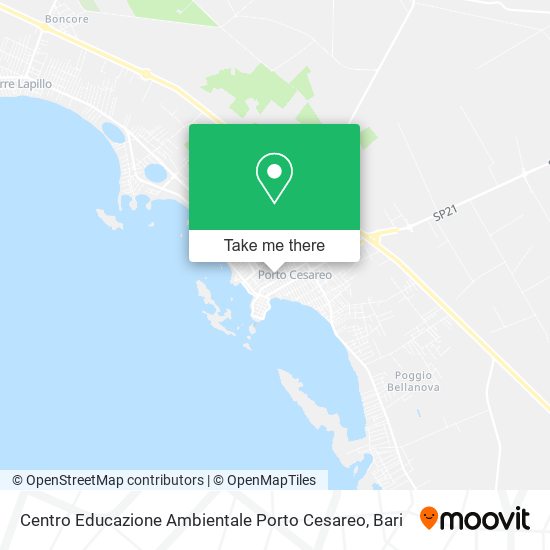 Centro Educazione Ambientale Porto Cesareo map