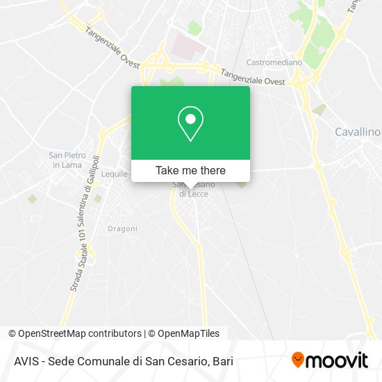 AVIS - Sede Comunale di San Cesario map