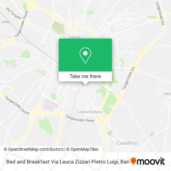 Bed and Breakfast Via Leuca Zizzari Pietro Luigi map