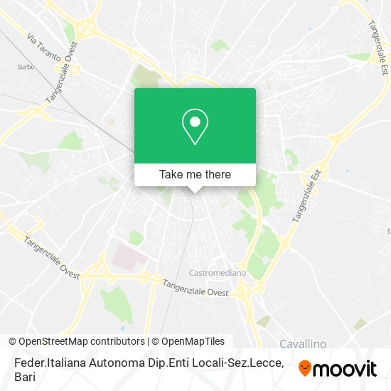 Feder.Italiana Autonoma Dip.Enti Locali-Sez.Lecce map