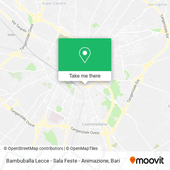 Bambuballa Lecce - Sala Feste - Animazione map