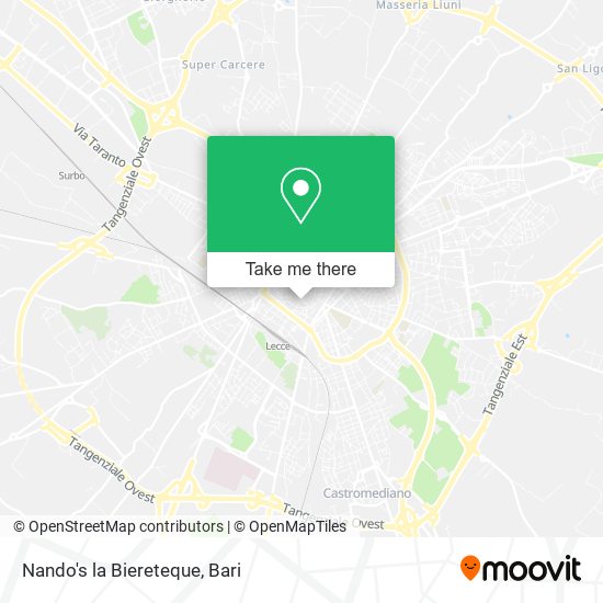 Nando's la Biereteque map