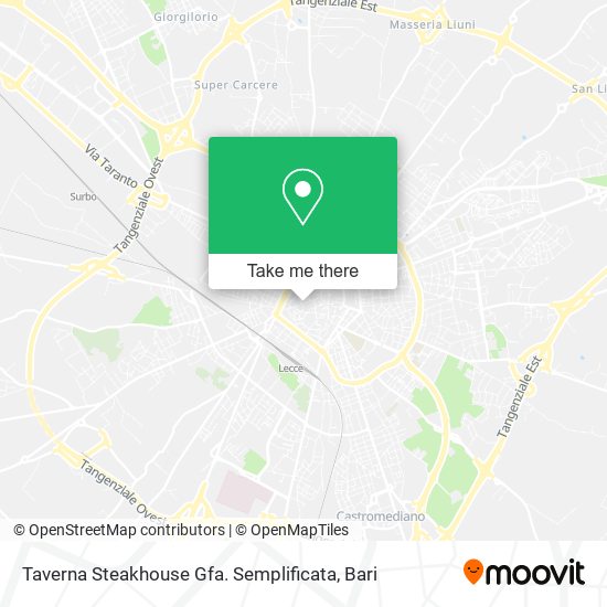 Taverna Steakhouse Gfa. Semplificata map