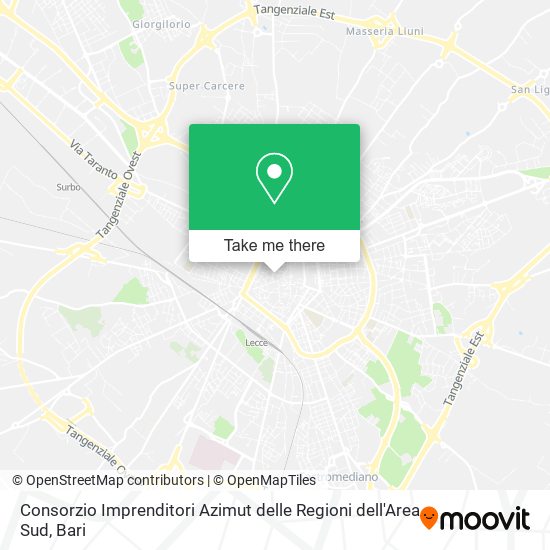 Consorzio Imprenditori Azimut delle Regioni dell'Area Sud map