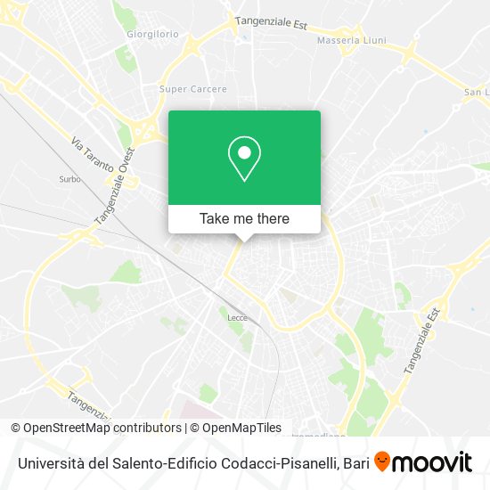 Università del Salento-Edificio Codacci-Pisanelli map