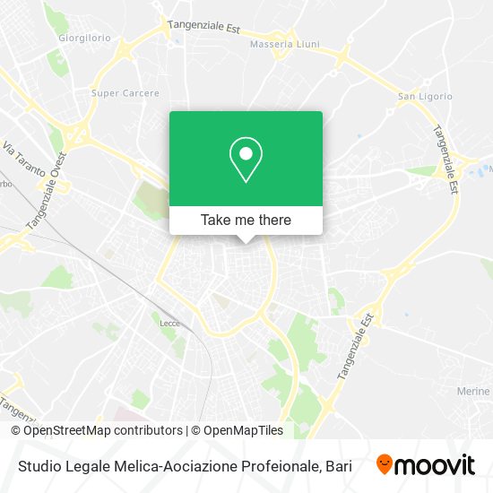 Studio Legale Melica-Aociazione Profeionale map