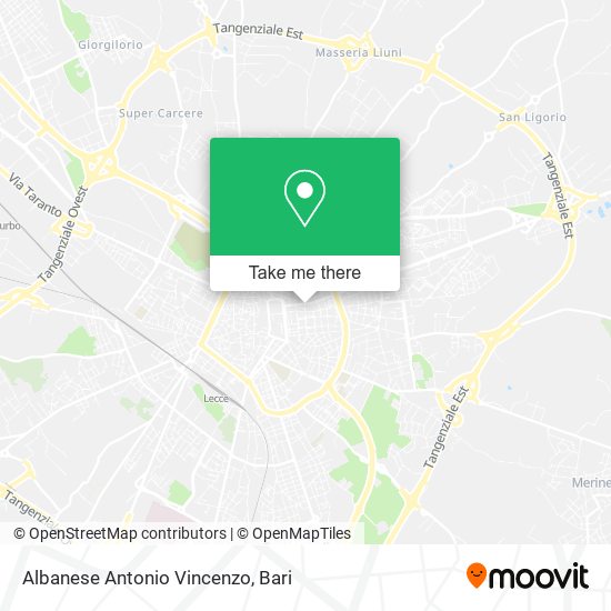 Albanese Antonio Vincenzo map