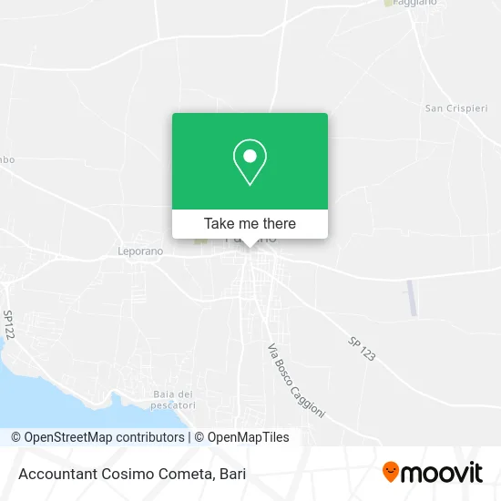 Accountant Cosimo Cometa map