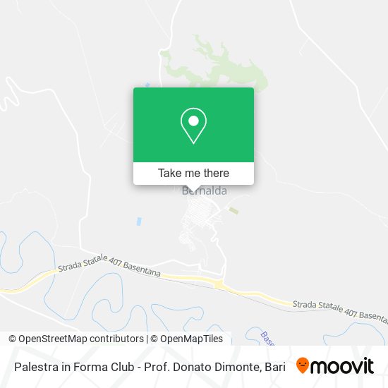 Palestra in Forma Club - Prof. Donato Dimonte map