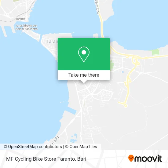 MF Cycling Bike Store Taranto map